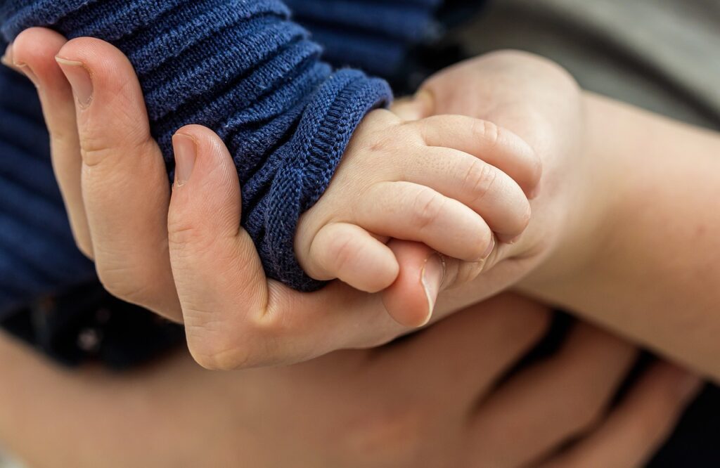 toddler hand, child's hand